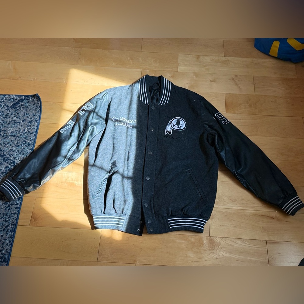 Washington Redskins Black Varsity Jacket